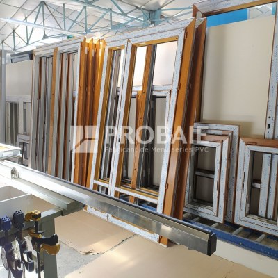 Fenêtres plaxé aspect bois