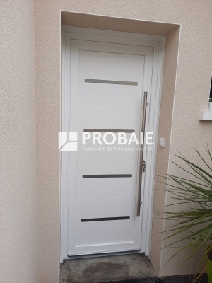 Porte d'entrée BASILE avec bâton maréchal inox