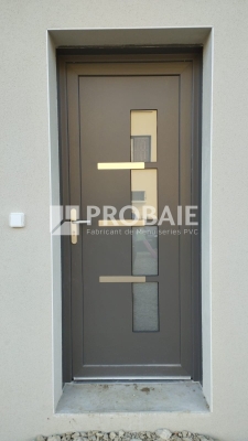 Porte d'entrée ROSTAND Inox Quartz 7039