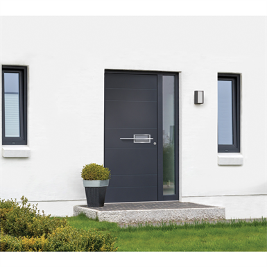 pvc fabricant rhone lyon sur-mesure probaie porte entree plaxe plaxage gris anthracite 7016 basalte